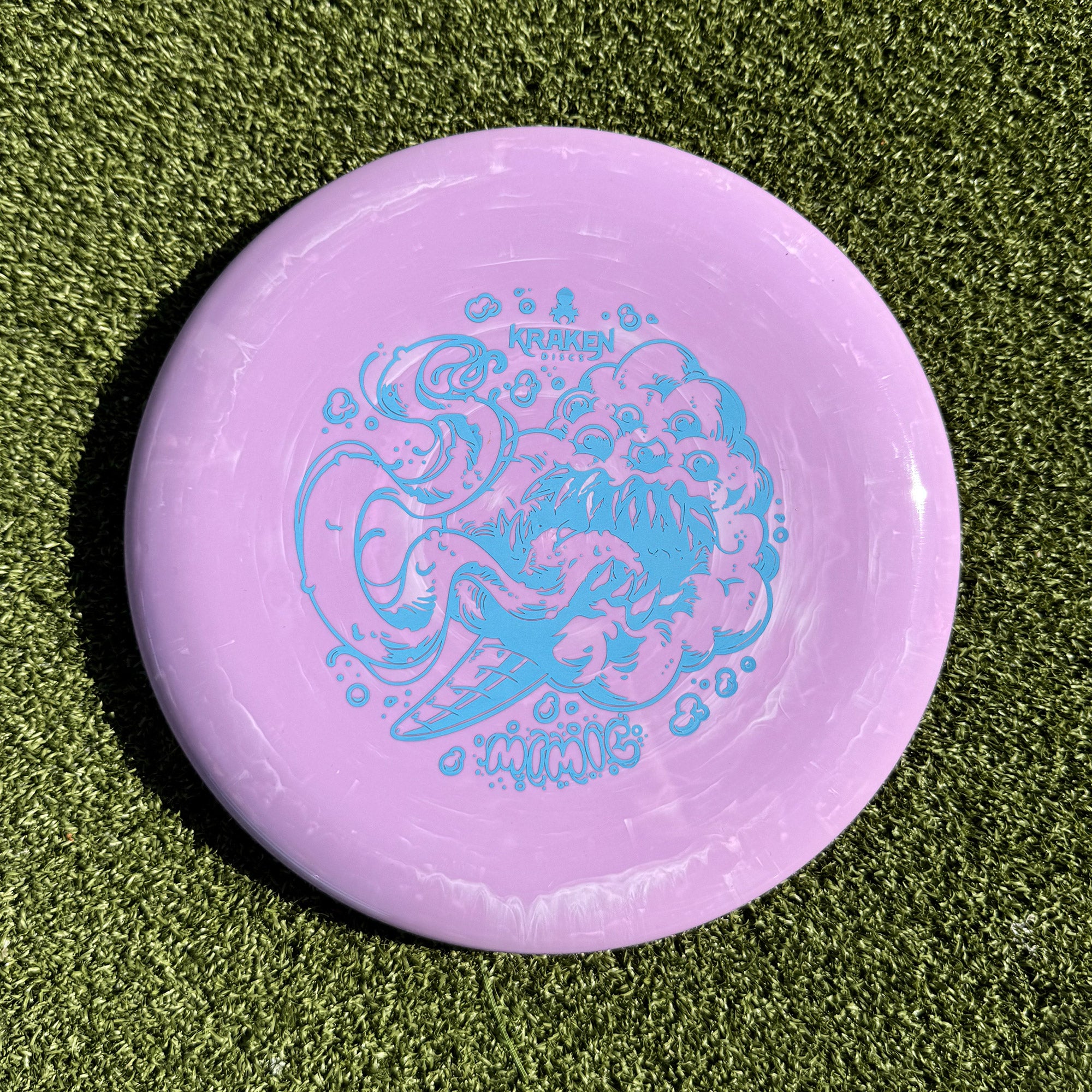 Cotton Candy Mimic Pink Elvin Putter with Blue Foil